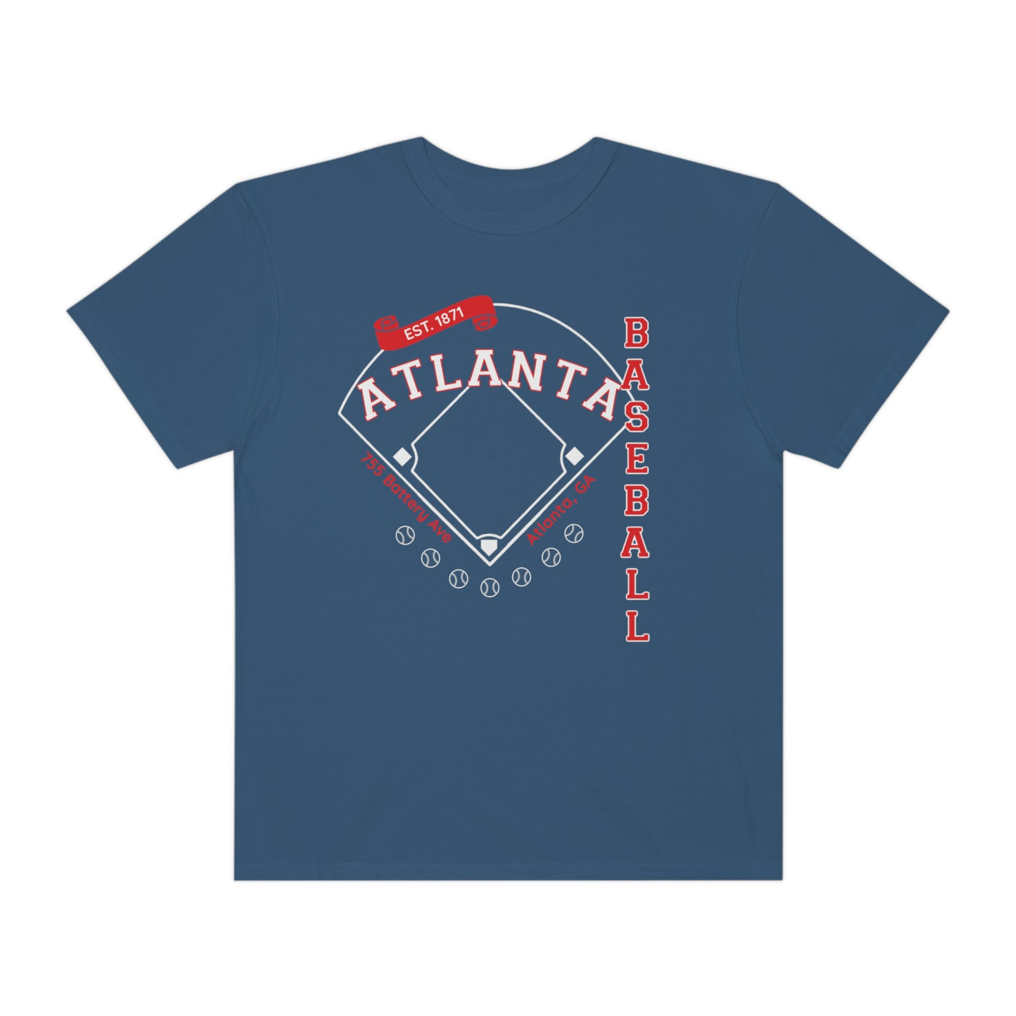 Atlanta Comfort Colors Baseball Tshirt – CityRepCO