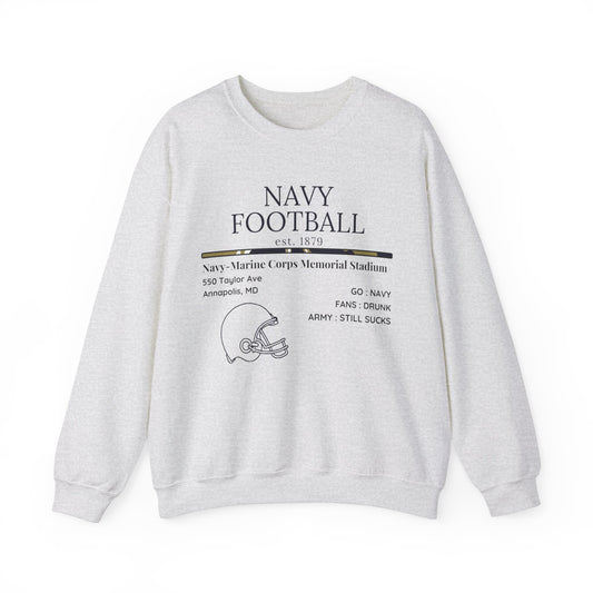 Navy Football Sweatshirt