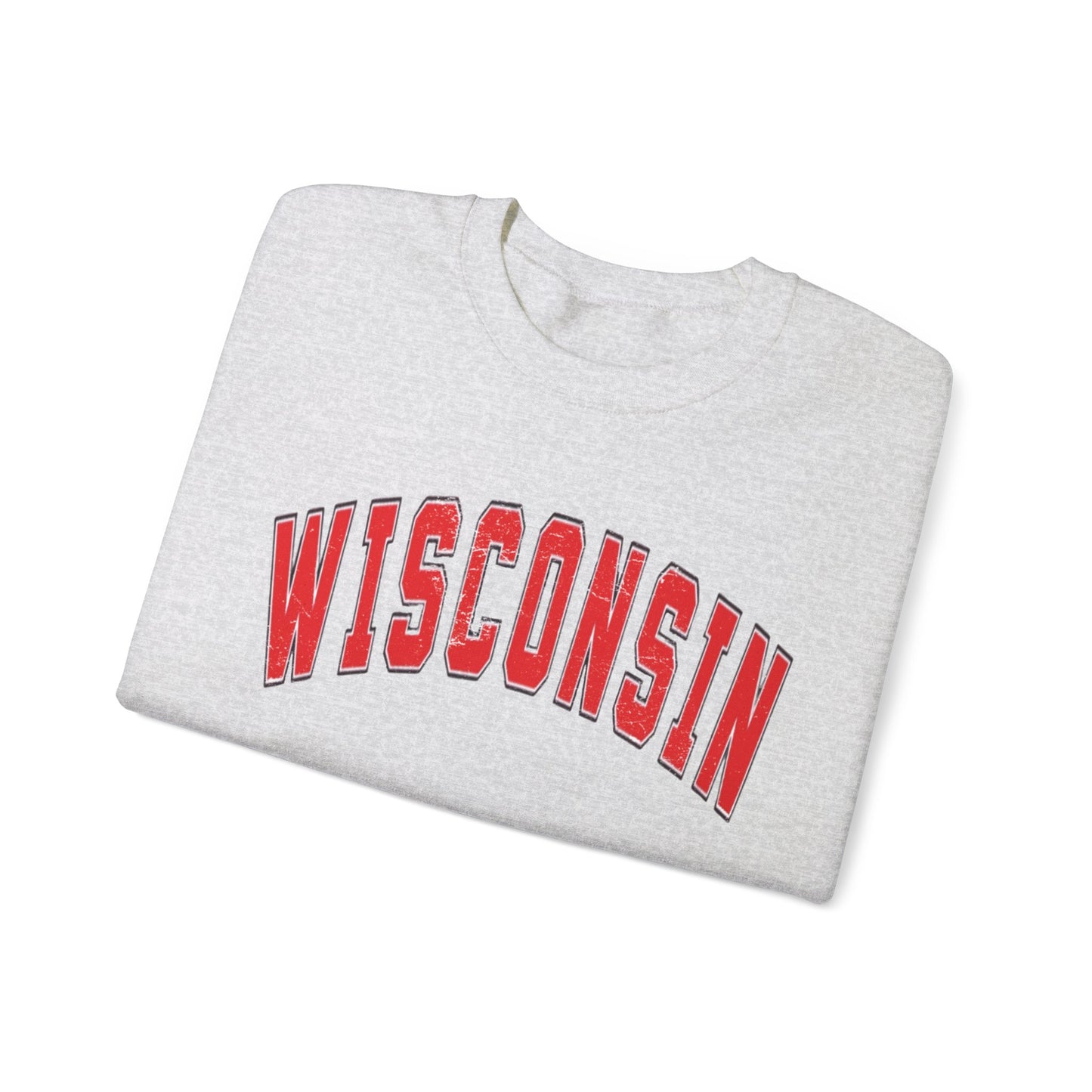 Distressed Wisconsin Sweatshirt