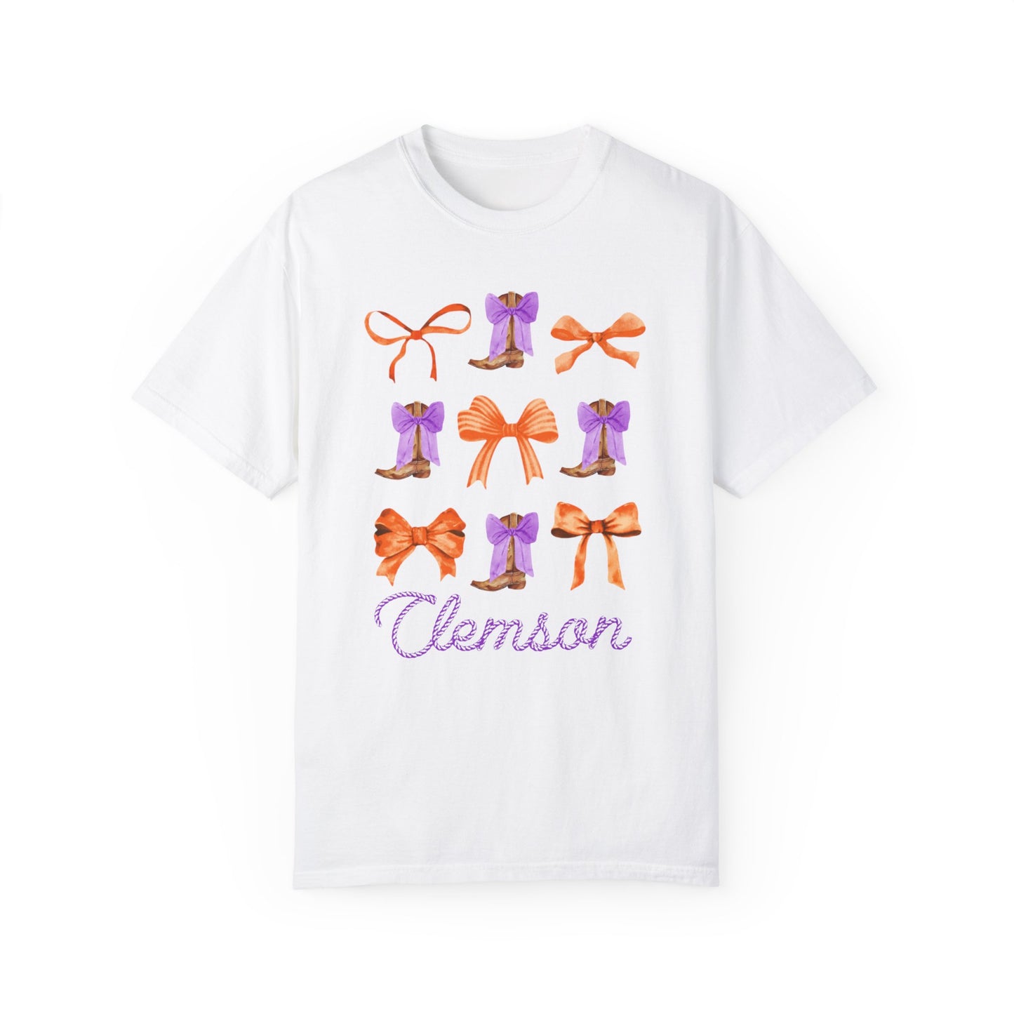 Coquette Clemson Comfort Colors Tshirt