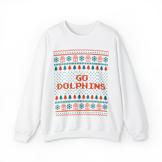 Miami Dolphins Ugly Christmas Sweatshirt