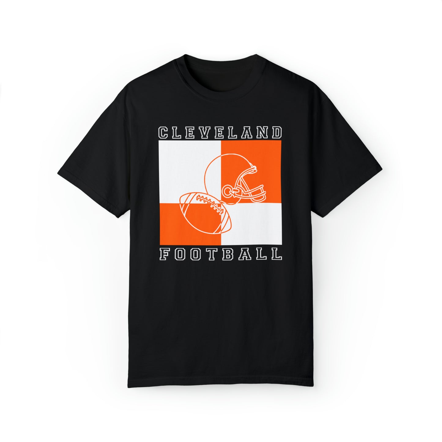 Cleveland Browns Comfort Colors Football Tshirt