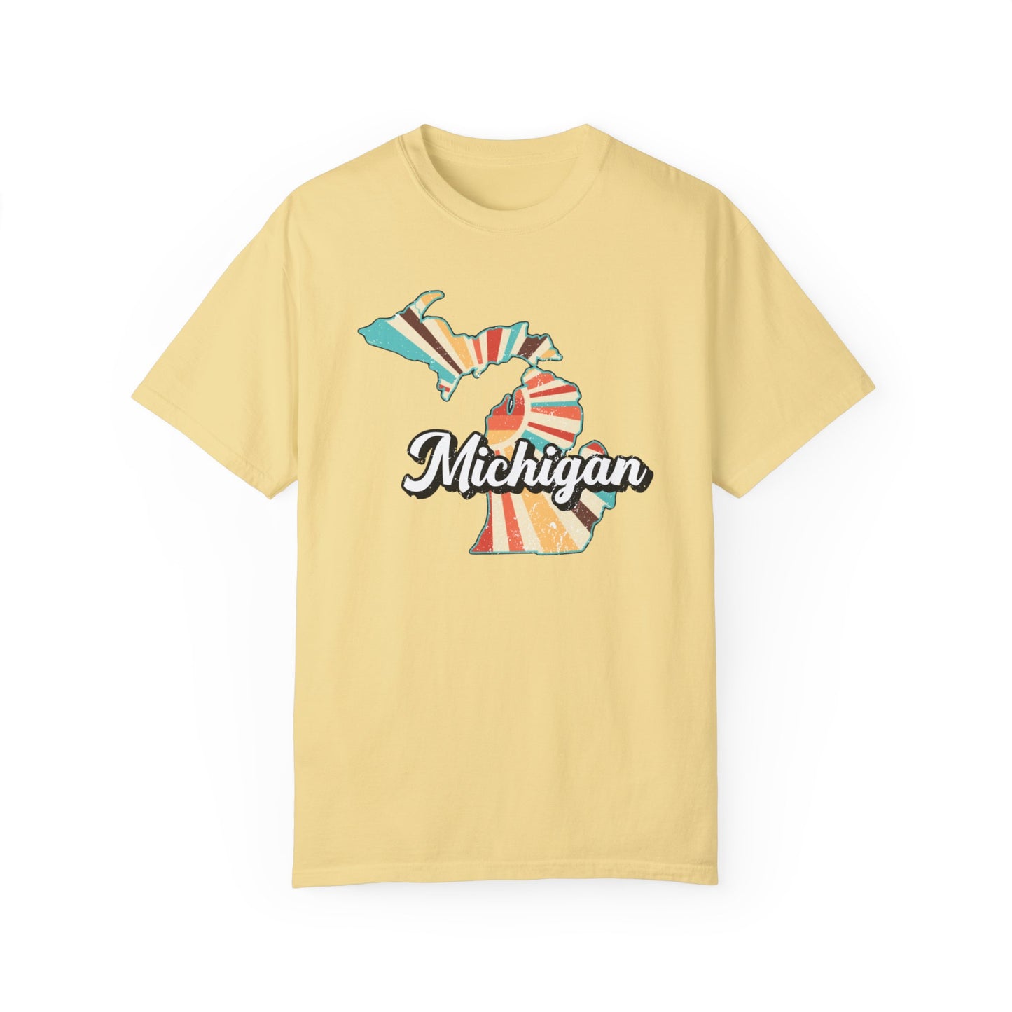 Retro Michigan Comfort Colors Tshirt