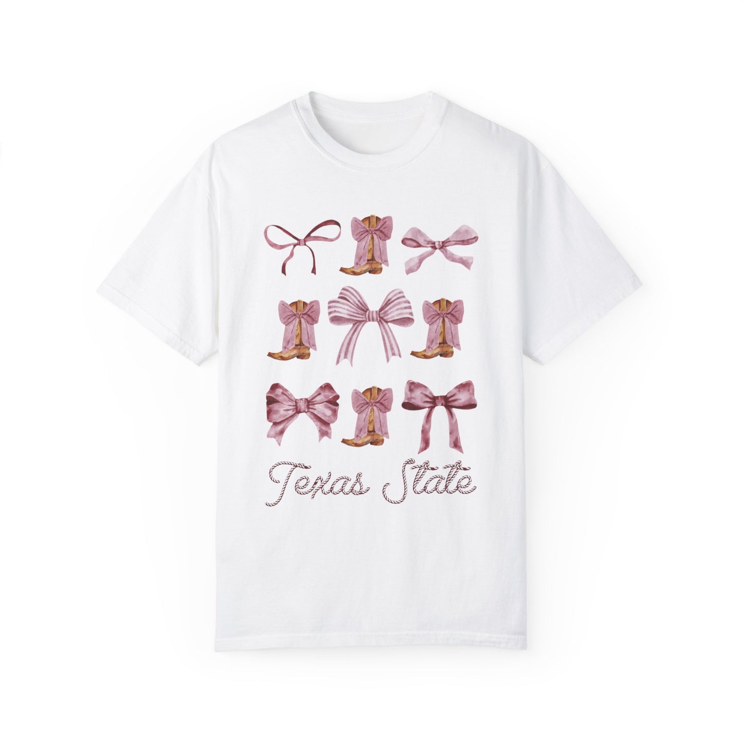 Coquette Texas State Comfort Colors Tshirt