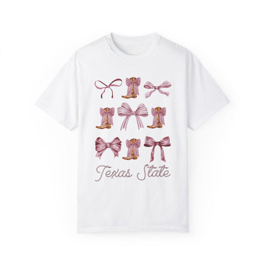 Coquette Texas State Comfort Colors Tshirt