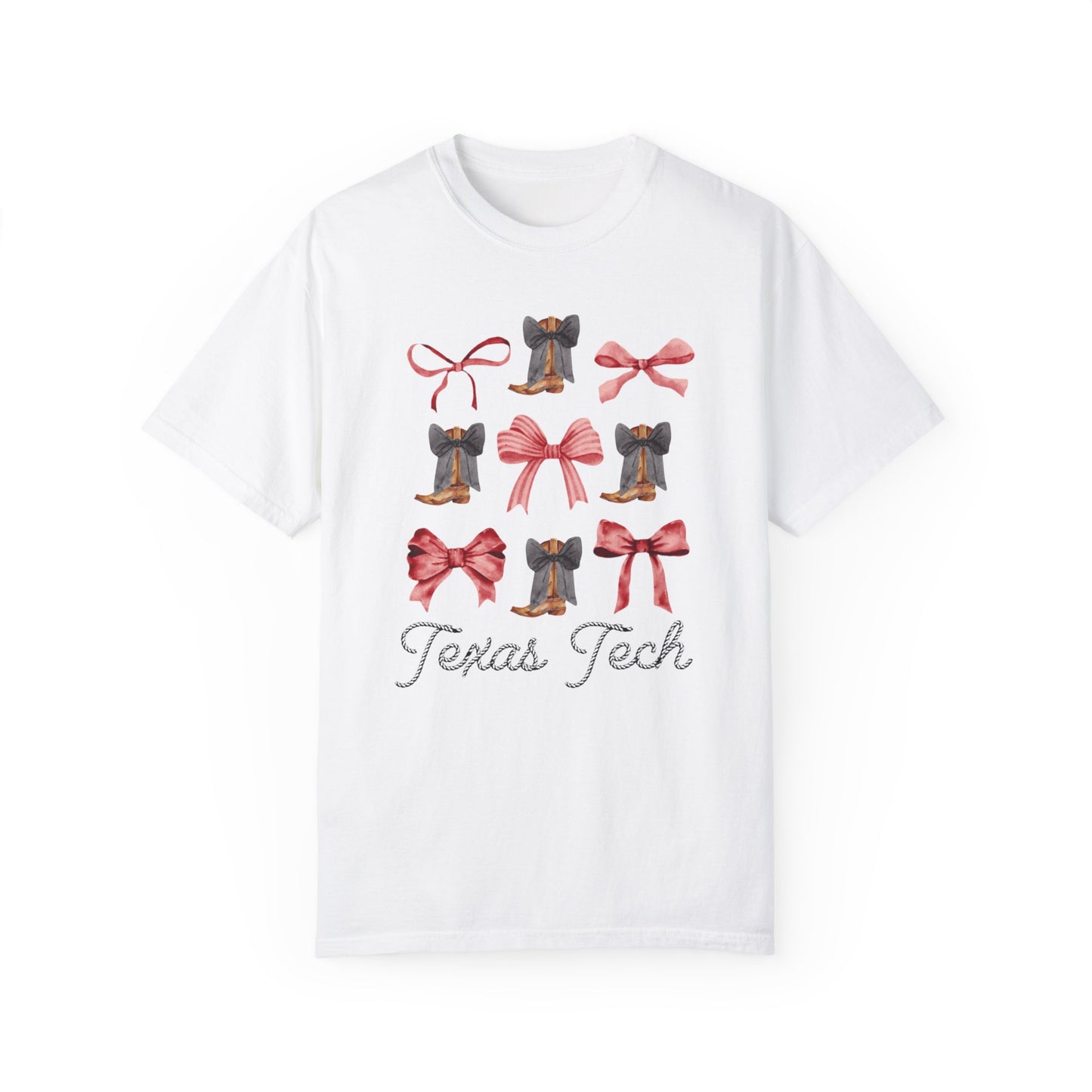 Coquette Texas Tech Comfort Colors Tshirt