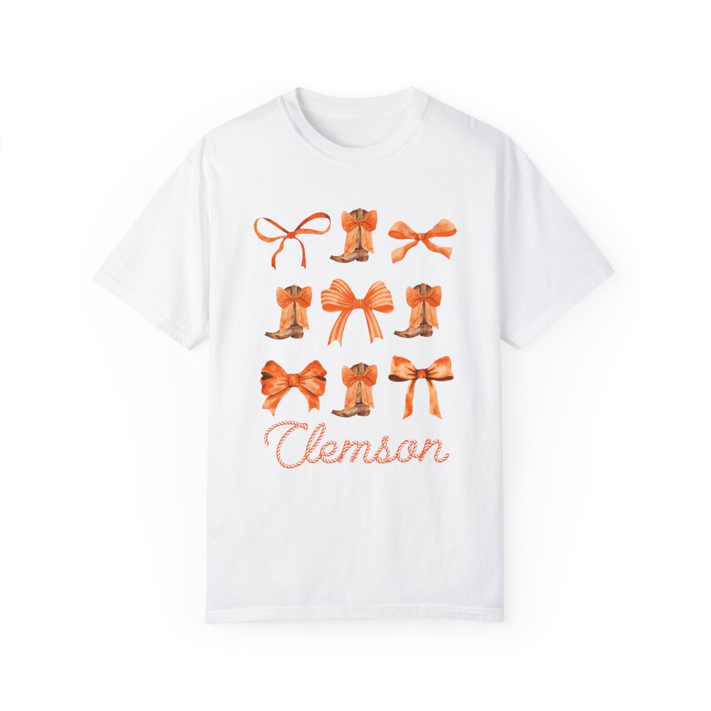 Coquette Clemson Comfort Colors Tshirt