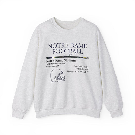 Notre Dame Football Sweatshirt