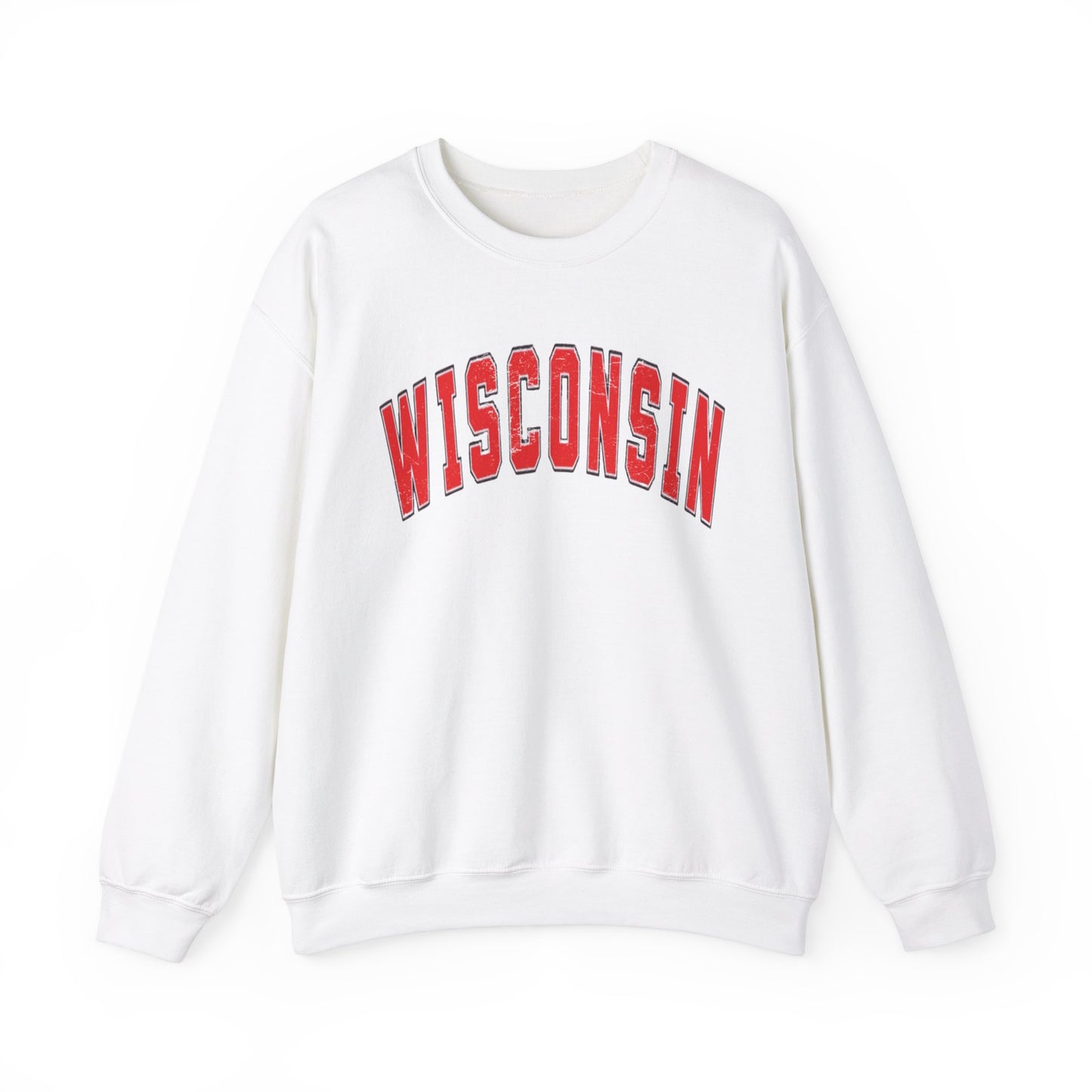 Distressed Wisconsin Sweatshirt