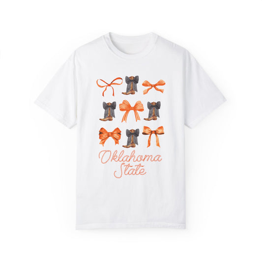 Coquette Oklahoma State Comfort Colors Tshirt