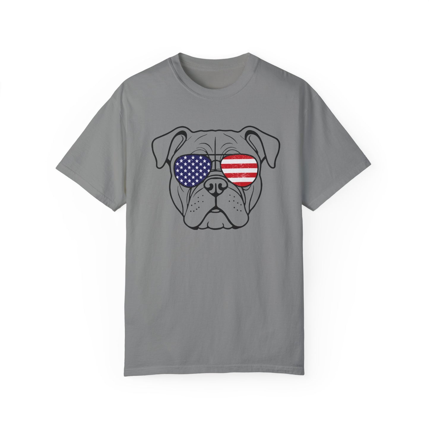English Bulldog Fourth of July Tshirt