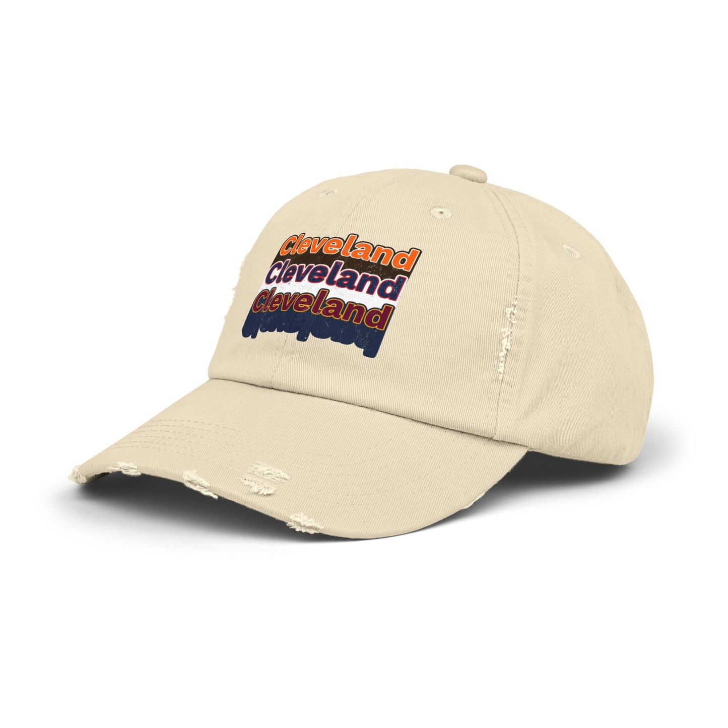 Cleveland Sports Distressed Cap