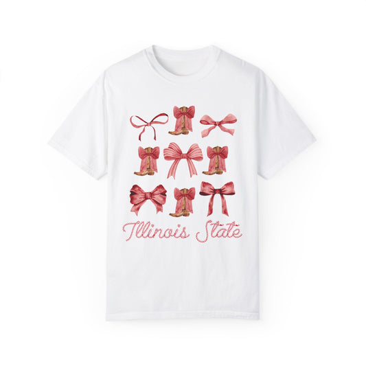 Coquette Illinois State Comfort Colors Tshirt