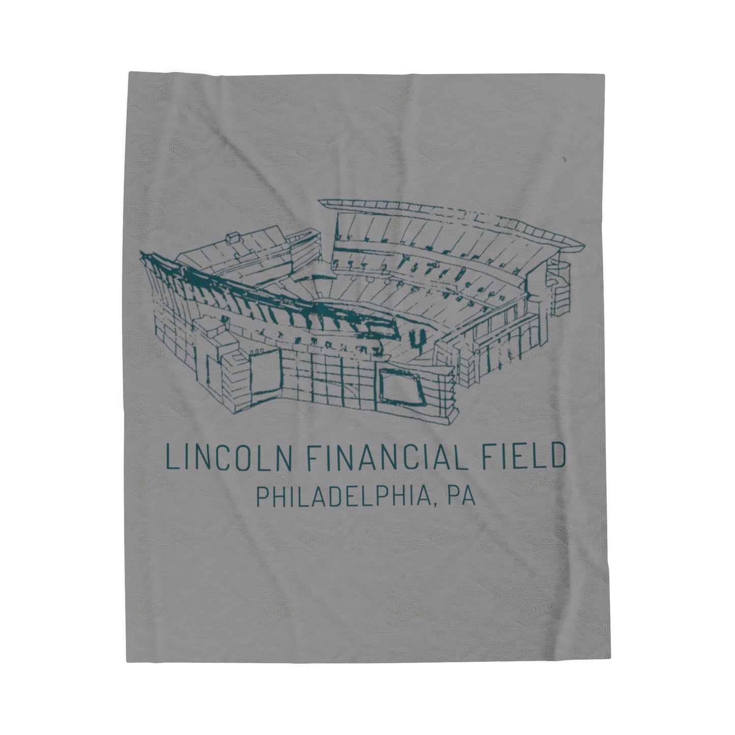 Lincoln Financial Field Plush Blanket