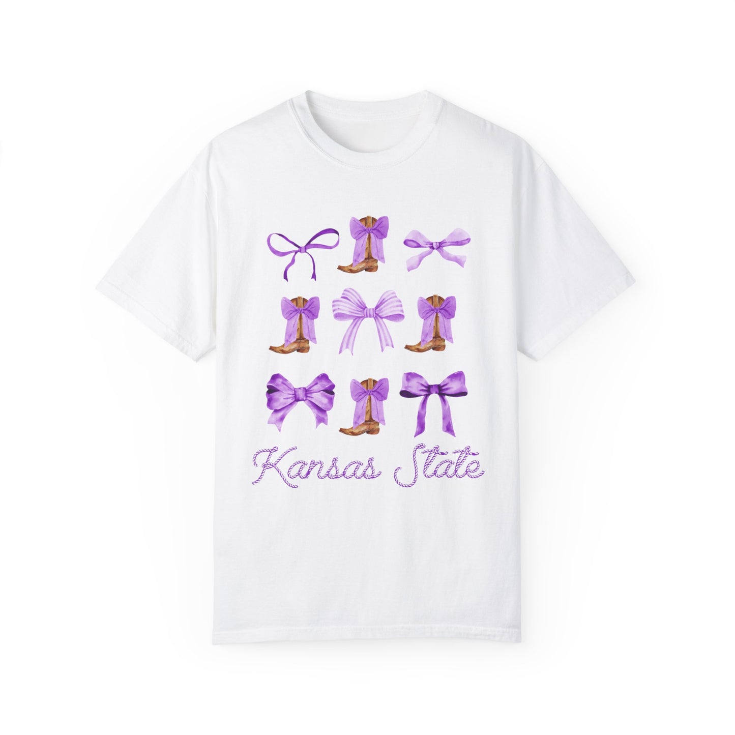 Coquette Kansas State Comfort Colors Tshirt
