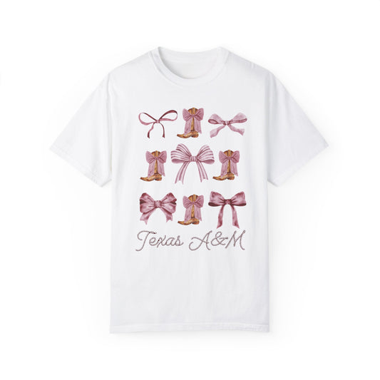 Coquette Texas A&M Comfort Colors Tshirt