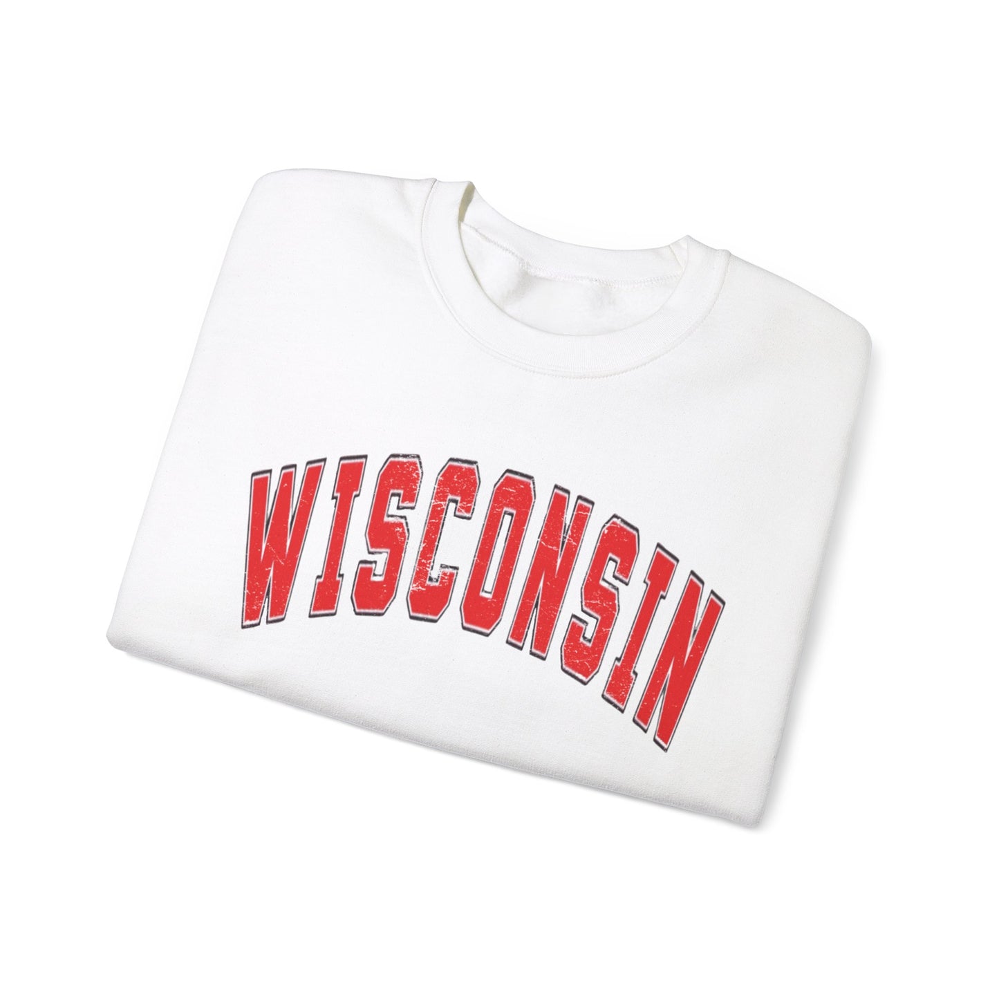 Distressed Wisconsin Sweatshirt