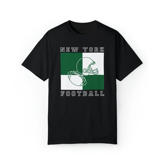 New York Jets Comfort Colors Football Tshirt