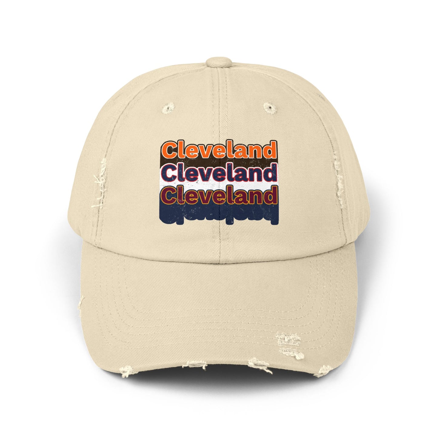 Cleveland Sports Distressed Cap