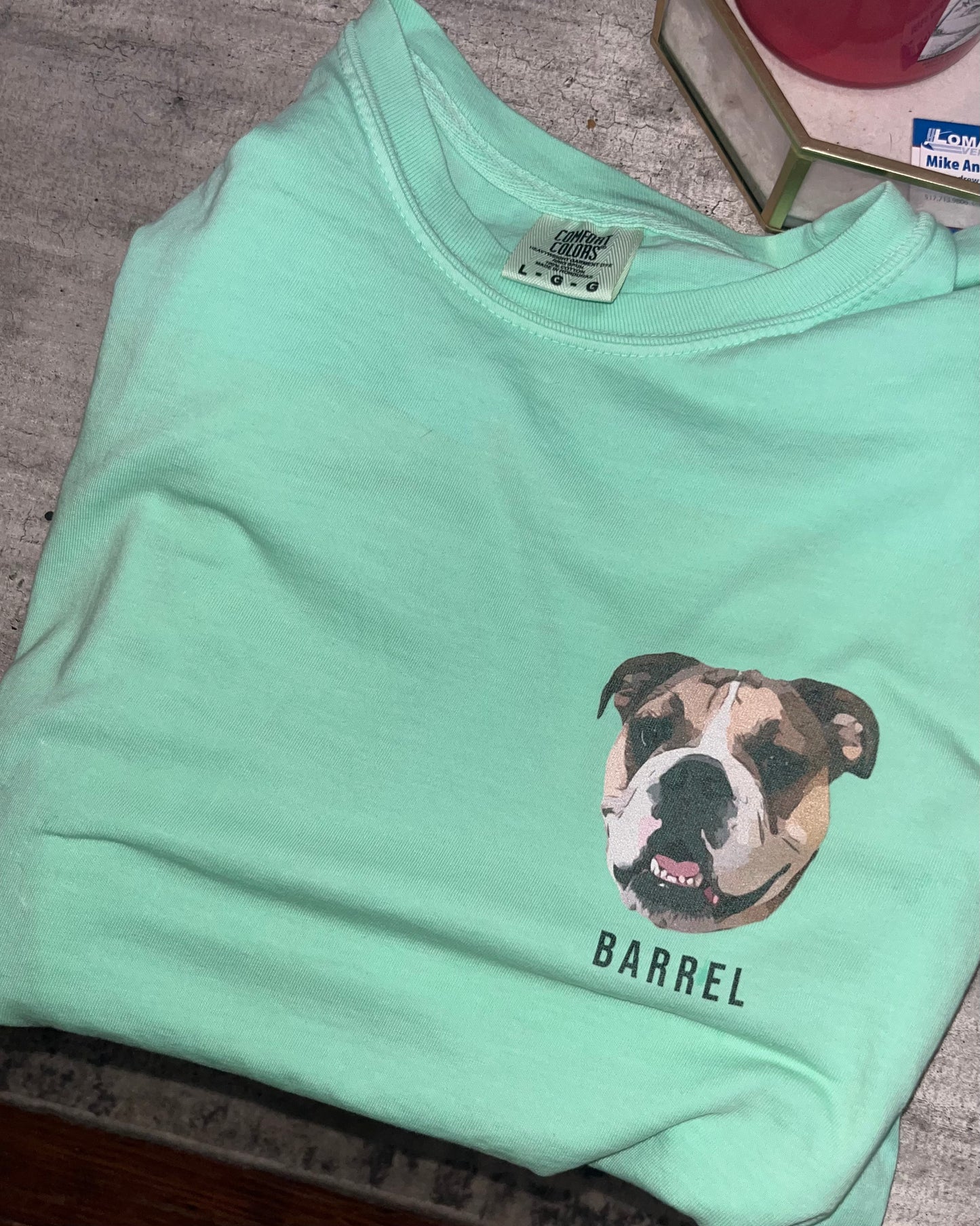 Comfort Colors Customizable Dog Tshirt