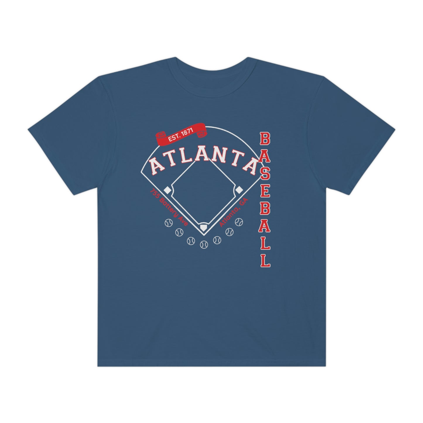 Atlanta Braves Comfort Colors Tshirt 